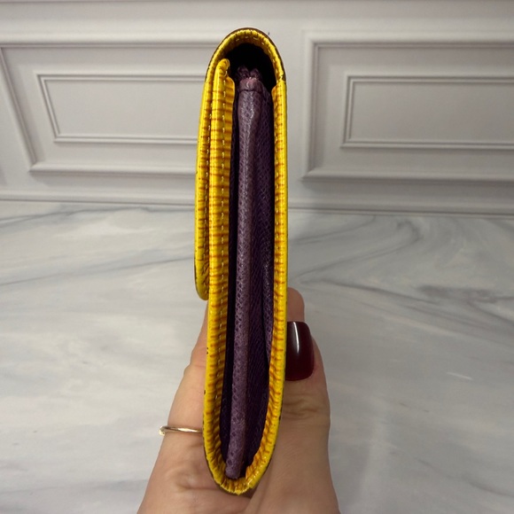 Louis Vuitton Yellow and Purple Epi Sarah Leather Long Wallet | Full Inclusion - Picture 5 of 10